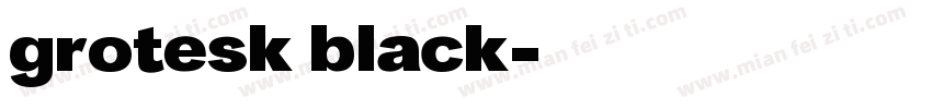 grotesk black字体转换